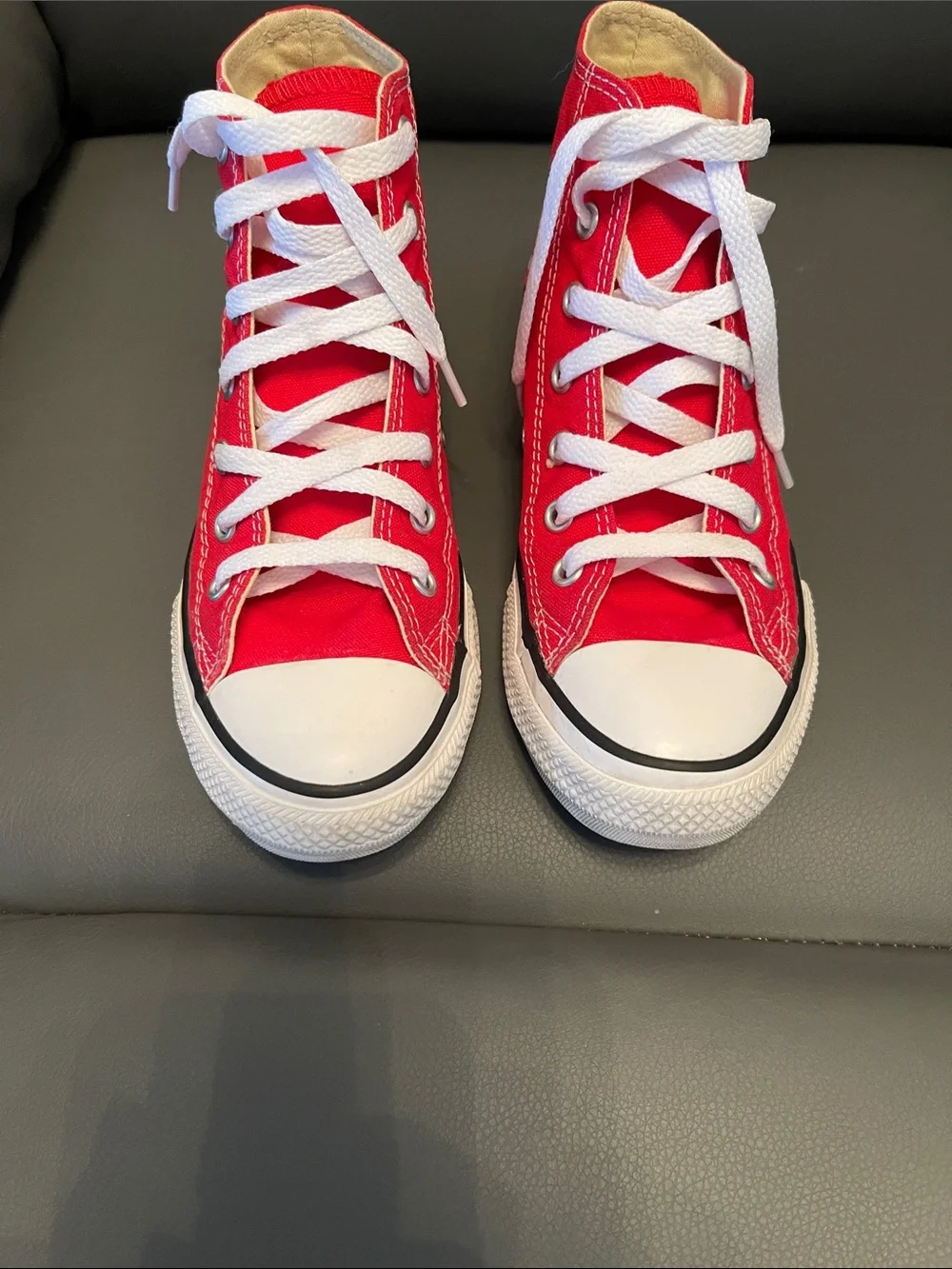 Converse Red High Top Chuck Taylor Sneakers